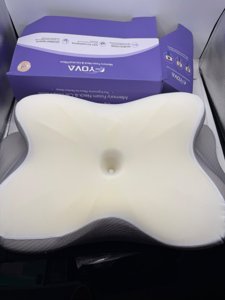 Fyova Neck Pillow Patented Contour Design with Premium Memory Foam for Neck Pain Relief Adjustable for All Sleepers photo 6
