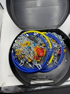 Snow-Chains Easy Install Tire-Chains, One-Pull Fit Design Tire Snow Chains for Passenger Cars, Sedan, SUVs, Emergency Winter Tire Traction Car Tires 235 245 255 275 - Set of 2 (KN140) photo 6