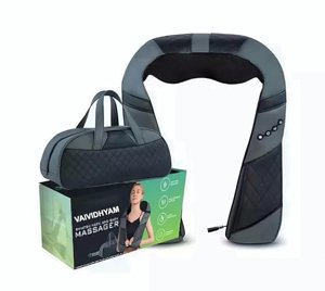 RESTECK Massagers for Neck and Back with Heat - Deep Tissue 3D Kneading Pillow, Electric Shiatsu Shoulder Massage, Foot, Legs,Body - Relieve Muscle Pain - Office, Home & Car. brand  new