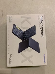 Samsers Full-Size Foldable Bluetooth Keyboard, KF08X Wireless Folding Keyboard with Backlight, Portable Travel Keyboards for iPhone iPad Smartphone Tablet Laptop, Android Windows Mac OS - Black photo 2