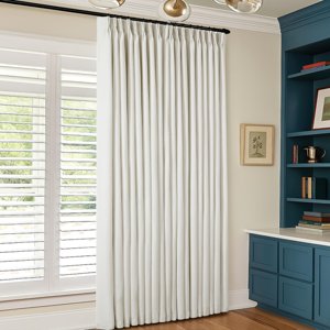 100% Blackout Pinch Pleated Linen Curtains 84 Inch Length 60 Inch Width for Living Room Bedroom 2 Layer Light Blocking Thermal Insulated Pinch Pleat Room Darkening Curtains Natural 60x84 1 Panel