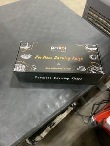 Prikoi Cordless Electric Knife, Carving Knife Set, Easy-Slice Serrated Edge Blades for Meat, Turkey, Bread, Fillet, DIY, Ergonomic Handle + 2 Blades (New Upgrade) photo 2