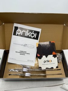 Prikoi Cordless Electric Knife, Carving Knife Set, Easy-Slice Serrated Edge Blades for Meat, Turkey, Bread, Fillet, DIY, Ergonomic Handle + 2 Blades (New Upgrade) photo 3