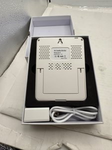 Professional Indoor Air Quality Monitor with AQI, Portable Real-Time Detector for Home Cars Plants and Pets (White) photo 7