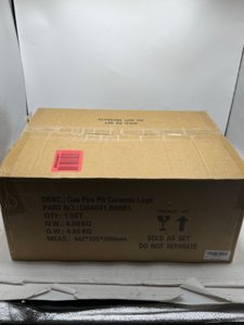 Hisencn 7 Piece Gas Fireplace Logs Set Ceramic White Birch Log for Propane, Insert, Vented, Electric, Indoor, Outdoor Firebowl photo 4