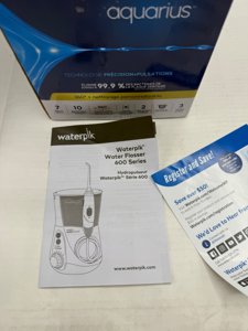 Waterpik Aquarius Water Flosser For Teeth Cleaning, Gums, Braces, Dental Care, Electric Power With 10 Settings, 7 Tips For Multiple Users And Needs, ADA Accepted, White WP-660, Packaging May Vary photo 5
