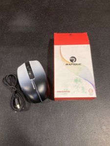 RAPIQUE Bluetooth Wireless Mouse – White to Black Gradient, Dual Bluetooth 5.1 & 2.4G Connectivity, Silent Click, Rechargeable, Ergonomic 6-Button for Windows/MacOS/Android/Laptop/MacBook/iPad photo 2