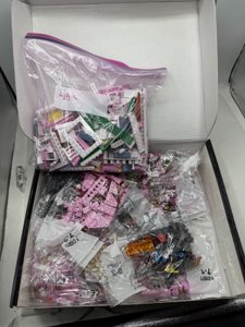 Pink Palace House Building Set with Lights, Halloween Haunted House Blocks Toy, Halloween House Kit for Kids Adults, Compatible with Lego, Christmas for Girls and Boys, Aged 8+ (1349PCS) photo 4