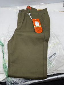 WAX JEAN Push-Up High-Rise Twill Color Pants 11 Dark Green 90168 photo 3