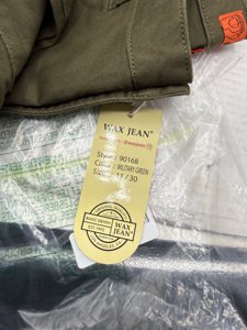 WAX JEAN Push-Up High-Rise Twill Color Pants 11 Dark Green 90168 photo 4