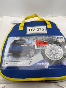 Snow-Chains Easy Install Tire-Chains, One-Pull Fit Heavy-Duty Tire Snow Chains for Pickup Trucks & SUVs Off-road, Emergency Tire Traction Car Tires 265 275 285 295 305 315 - Set of 2 (SCRV275) photo 2