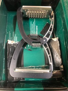 Acavallo Aluplus Junior Stirrups, One Size, Black, Set of 2 photo 3