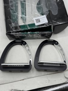 Acavallo Aluplus Junior Stirrups, One Size, Black, Set of 2 photo 7