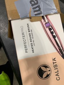 CALISTA Perfecter Pro Heated Round Brush | Lift, Volumize, and Style with No Heat Damage for Healthier-Looking Hair | 4 Sizes for Most Hair Types | Dual Voltage & Adjustable Temp (0.5, Rose Gold) photo 2