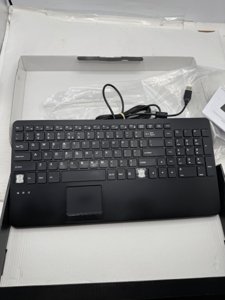 Perixx PERIBOARD-534 US, Wired Compact USB Keyboard with Touchpad - X Type Scissor Keys - 15.63x7.80x1.18 inches - Build-in 2 USB Hubs and Number Pad photo 4