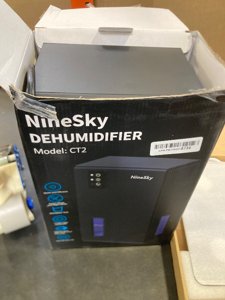 NineSky Dehumidifiers for Home, 95 OZ Water Tank, (1000 sq.ft) Dehumidifiers for Bathroom Bedroom Basement with Auto Shut Off,7 Colors LED Light(Black) photo 2