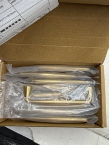 Ravinte 10 Pack 3-3/4 Inch Champagne Bronze Kitchen Cabinet Handles Solid Zinc Alloy Cabinet Pulls Cupboard Hardware Drawer Handles photo 3