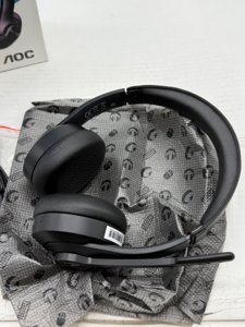 AOC Wireless Headset with Mic for Work, Bluetooth 5.4 Headphones with Noise Canceling Microphone, USB C, 30H, Clear Calls & Mic Mute for PC, Laptop, Cell Phones, Zoom - Black photo 7