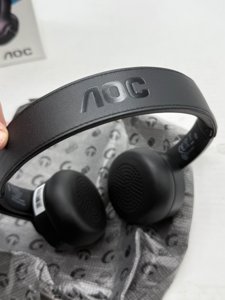 AOC Wireless Headset with Mic for Work, Bluetooth 5.4 Headphones with Noise Canceling Microphone, USB C, 30H, Clear Calls & Mic Mute for PC, Laptop, Cell Phones, Zoom - Black photo 5