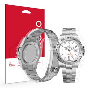 skoko [1Set Full Package Body Protection Film Compatible with Rolex Explorer 42mm Ref. 226570, Glossy Clear Skin, Full Coverage, Anti Scartch, Extra pieces for tricky areas
