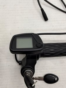 Mhrxusd 48V Throttle with Speedometer Compatible with Tutti Soleil 01 Electric Dirt Bike, Grip and Dashboard Liquid Crystal Display Digital Gauge Cluster Assembly Without M-Key, Real-Time Monitoring photo 4