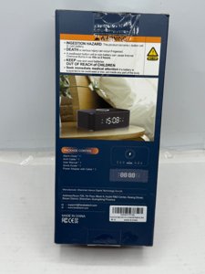 Fansbe Direct Digital Alarm Clock White Noise, Loud Digital Alarm Clocks Bedrooms, Alarm Clock Speaker Wireless Charger AUX USB Bluetooth Speaker 12/24H Dual Alarm Snooze Adjustable Brightness, Black photo 4