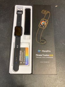 MorePro Health Fitness Tracker with Blood oxy-gen Monitor and 24/7 Heart Rate and Blood Pressure, Sleep Monitor, 120+ Sport Modes Waterproof Fitness Watch for Women Men Android iOS, Black photo 2