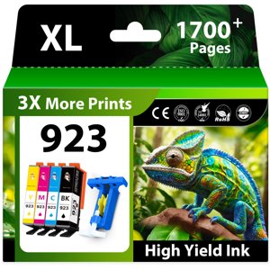 923 Ink Cartridges Combo Pack Replacement for HP 923 Ink Cartridges for HP Printers Compatible with HP OfficeJet Pro 8130e OfficeJet Pro 8135e 8122e 8138e 8139e 8120e Printer Ink,4-Pack Without Chip