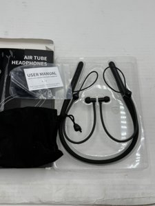 Air Tube Bluetooth Headphones with 28Hour Playtime,Emf Free Earbud for Radiation Protection,Anti Emf Headphone with LED Display, High Audio Quality,Mic and Control,Airtube Earphone for Sleep,Work,Gym photo 4