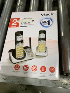 VTech CS5229-2 2 Handset Extended Range DECT 6.0 Cordless Phone with Answering System (Silver/Black) photo 2
