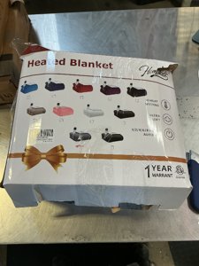 Homemate Electric Heated Blanket Twin Size - 62"x84" Heating Blanket Twin Size 1/2/4/6/8 Hours Auto-Off 10 Heat Level Over-Heat Protection Flannel Sherpa ETL Certification photo 2