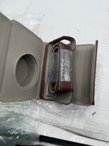 VOVMOEYA X100VI Leather Half Case with Strap - Brown photo 6