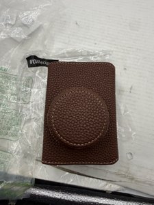 VOVMOEYA X100VI Leather Half Case with Strap - Brown photo 4