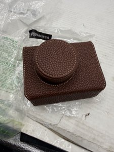 VOVMOEYA X100VI Leather Half Case with Strap - Brown photo 7