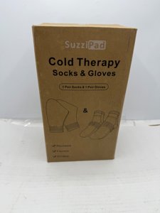 SuzziPad Cold Socks & Hand Ice Pack, Cooling Gloves for Chemotherapy, Chemo Care Package for Women and Men, S/M, Purple photo 3