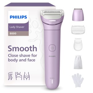 Philips Lady Shaver Series 8000 - Cordless, Wet & Dry Electric Shaver, 3-Blade Shaving System, Flexible Shaving Head, LED Light, for Legs, Body & Bikini, 100 Mins. Runtime, Model BRL149/00