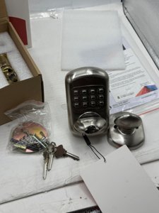 Bravex Keyless Deadbolt Keypad Entry Door Lock Zinc Alloy Sabbath Lock 100% Mechanical Shabbos Lock- No Risk of Low Power, Silver photo 6