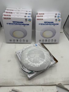 JULLISON 8 Packs 6 Inch 5CCT Field Selectable LED Low Profile Recessed & Surface Mount Disk Light, Round, 15W, 920 Lumens, CRI80, 27K-30K-35K-40K-50K, Driverless, Dimmable, ETL & Wet Listed, White photo 4