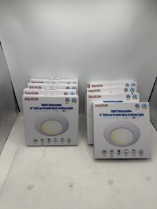 JULLISON 8 Packs 6 Inch 5CCT Field Selectable LED Low Profile Recessed & Surface Mount Disk Light, Round, 15W, 920 Lumens, CRI80, 27K-30K-35K-40K-50K, Driverless, Dimmable, ETL & Wet Listed, White photo 3