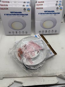 JULLISON 8 Packs 6 Inch 5CCT Field Selectable LED Low Profile Recessed & Surface Mount Disk Light, Round, 15W, 920 Lumens, CRI80, 27K-30K-35K-40K-50K, Driverless, Dimmable, ETL & Wet Listed, White photo 6