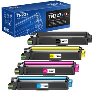 colorfly Compatible TN227 TN223 High Yield 4 Pack Replacement for TN 227 TN-227 TN-223 Toner Works with MFC-L3710CW MFC-L3750CDW MFC-L3770CDW HL-L3290CDW HL-L3230CDW HL-L3270CDW Printer