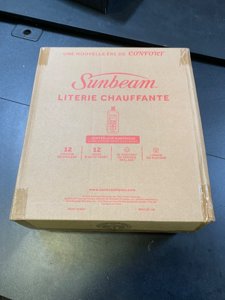 Sunbeam Electric Royal Luxe Microplush Heated Blanket, 12 Heat Settings, 12-Hour Auto Shut-Off, Fast Heating, Warm and Cozy, Cadet Blue Color, Queen (90" x 84") photo 2