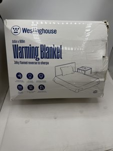 Westinghouse Heated Blanket Queen Size, Soft Flannel to Sherpa Electric 84" x 90", Beige photo 4