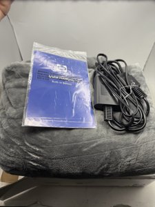 Sealy Warming Throw Flannel Sherpa Gray Electric Blanket Standard Size 50x60 in  photo 4