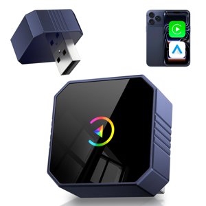 MIXGOLD 2026 Wireless CarPlay Adapter for iPhone, 2-in-1 Plug and Play Converts Wired to Wireless CarPlay Android Auto, Fast Auto-Connect, Zero Latency, Compact USB-C Design, for Android 11+Blue photo 1