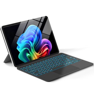 Surface Pro 12" Device Keyboard, 7 Color Backlits Bluetooth Wireless Magnetic Type-Cover for Microsoft Surface Pro 12 inch 2025, Smart Sleep/Wake Multi-Touch Trackpad, Ultra-Slim Type-C Rechargeable photo 1