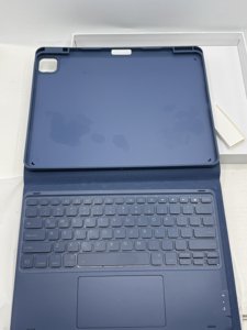 CHESONA for iPad Air 13 Inch (M4 2026/M3 2025/M2 2024) & Pro 12.9 Inch(6th/5th/4th/3rd) Case with Keyboard - Multi-Touch Trackpad, Stain Proof Case, Detachable Keyboard with 7 Colors Backlit,Navy Blue photo 5