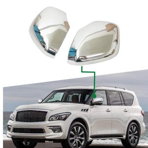 Mirror Cover Fit for Infiniti QX56 QX80 2011-2021 Chrome ABS Trim Side Right Left photo 1