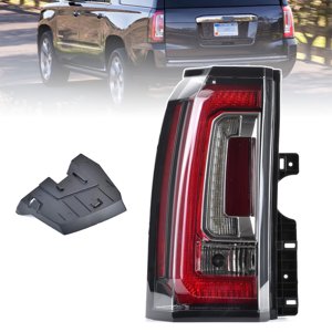 Goopool Tail Lights Assembly Compatible With GMC Yukon/Yukon XL 2015 2016 2017 2018 2019 2020 Left Driver Side LED Lens Taillights Brake Signal Assembly With Bulb photo 1