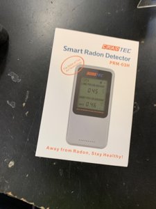 Cradtec Digital Radon Detector III, White, Radon Monitor, Radon Meter, Tempered Glass, Short Term and Long Term Result, Portable, Easy to Use, 3 AAA Batteries, Switchable Between Bq/M3 and pCi/L photo 2